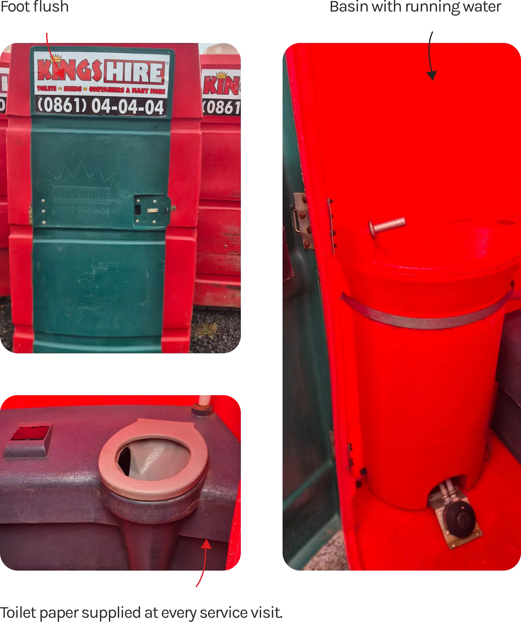 Kings Hire Utility Chemical Toilet