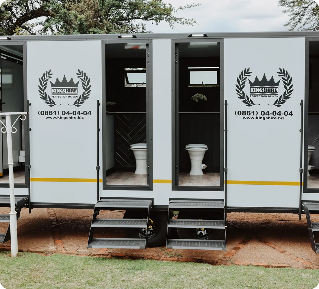 Kings Hire - Maxi 4 Black Tie Clean Flush VVIP Trailer - Image 01