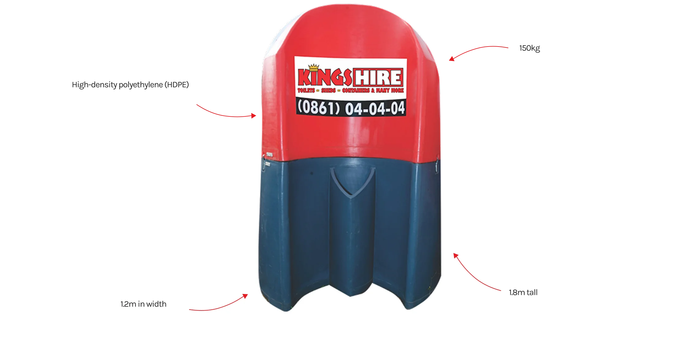Kings Hire - Technical Specifications - Three Station Urinal